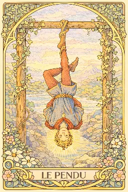 タロット吊られた男意味イメージ画像