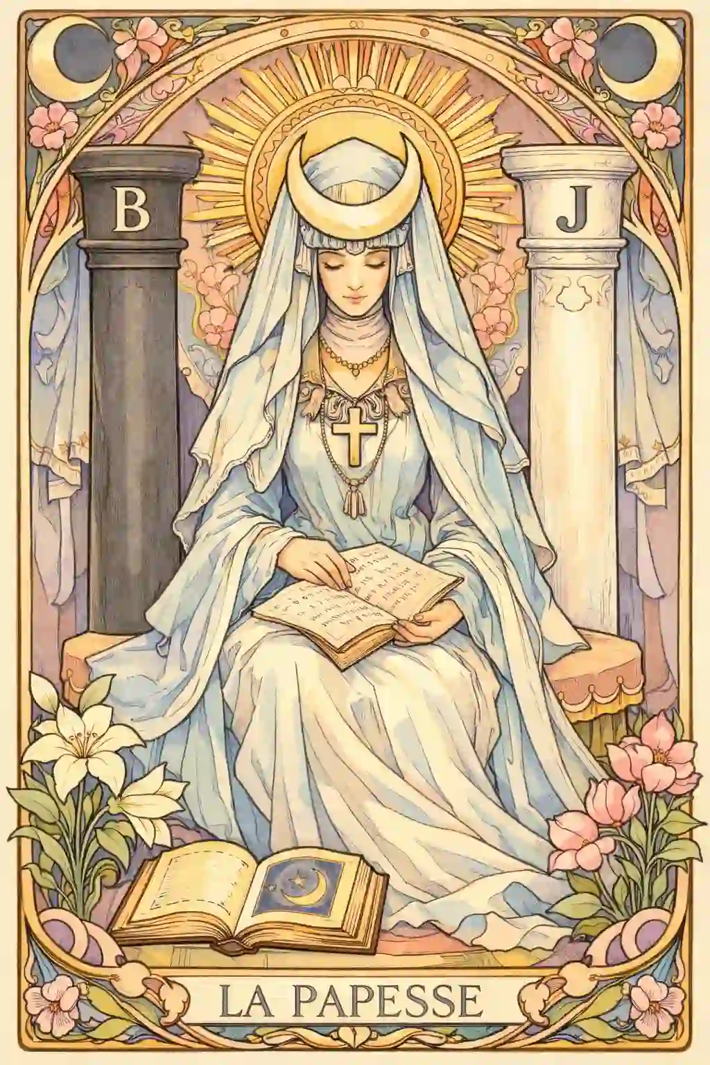 タロット女教皇意味イメージ画像