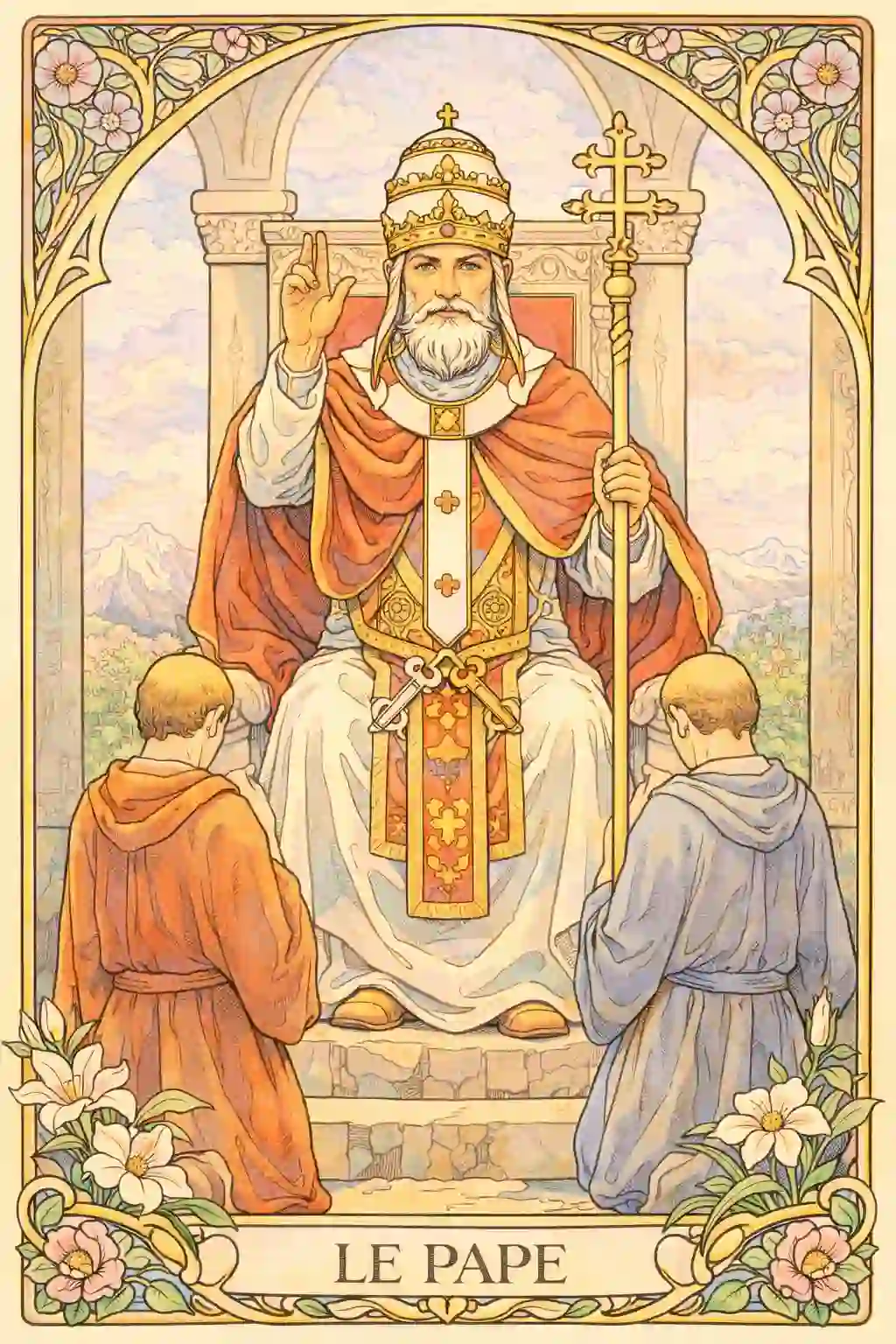 タロット教皇意味イメージ画像