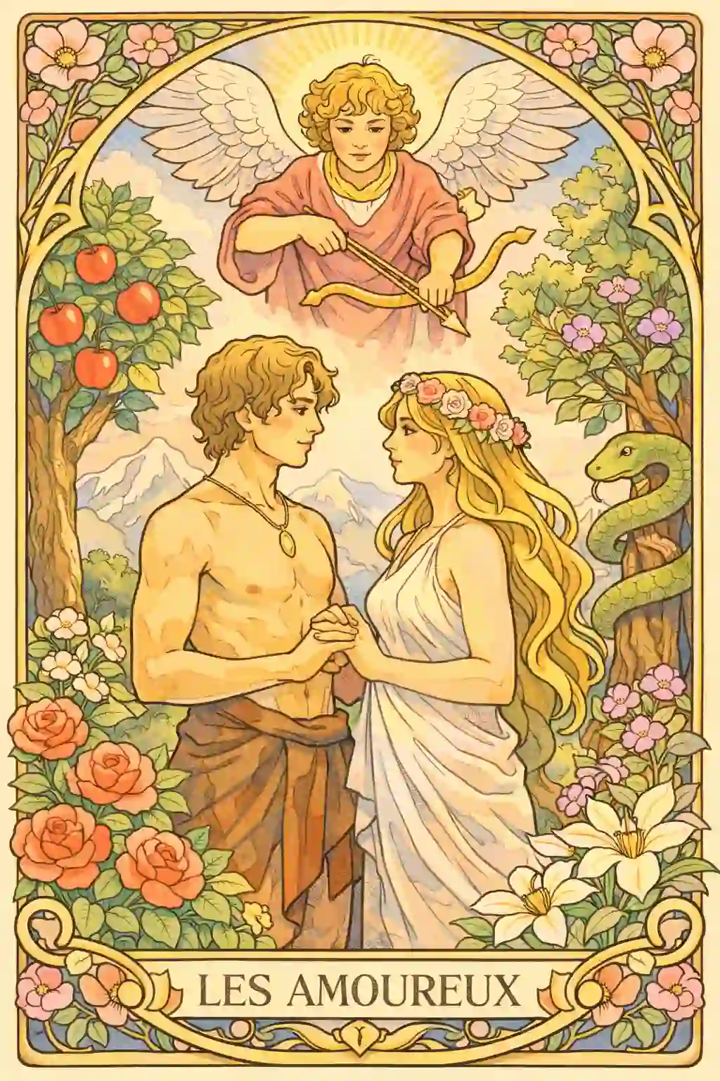 タロット恋人たち意味イメージ画像