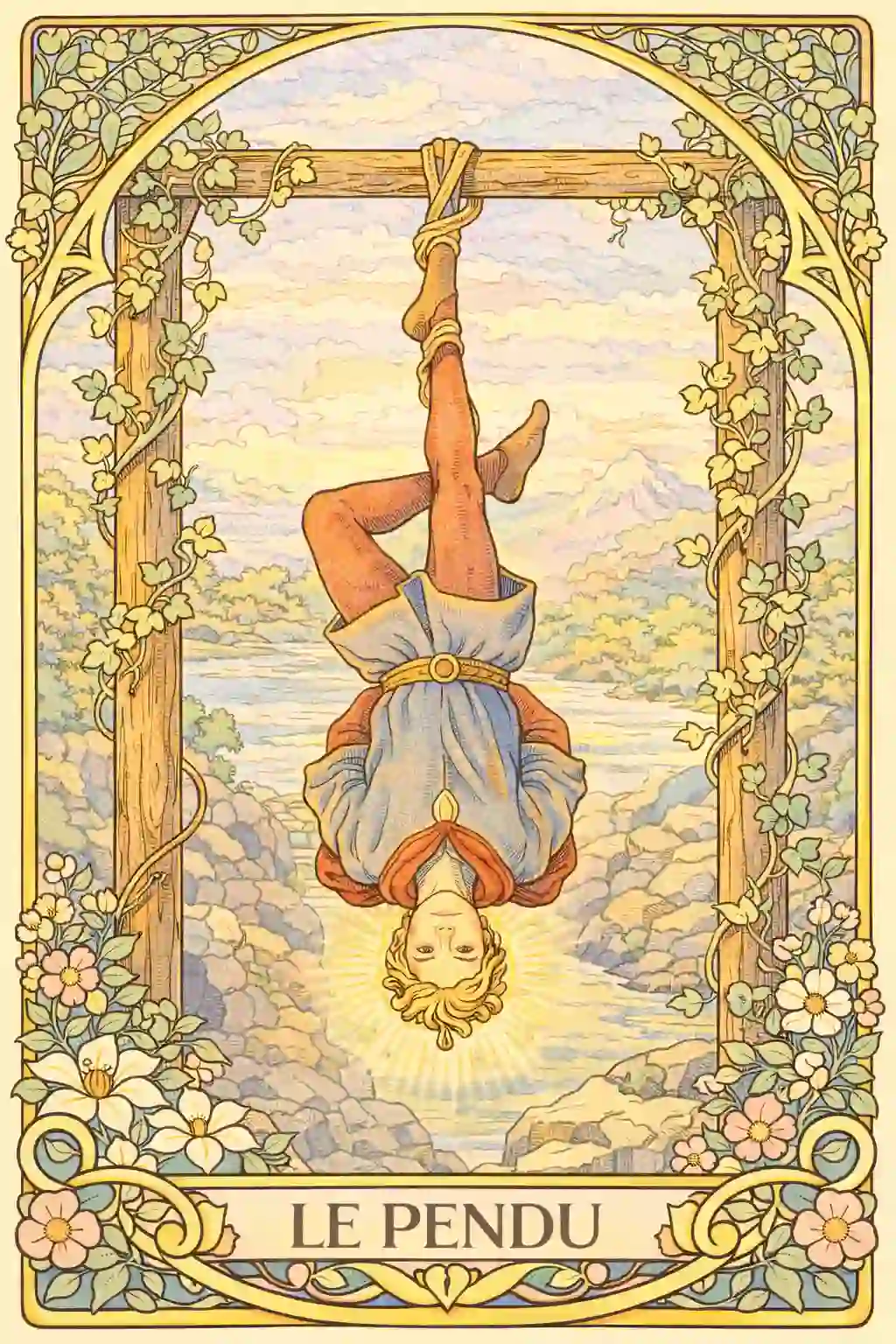 タロット吊られた男意味イメージ画像