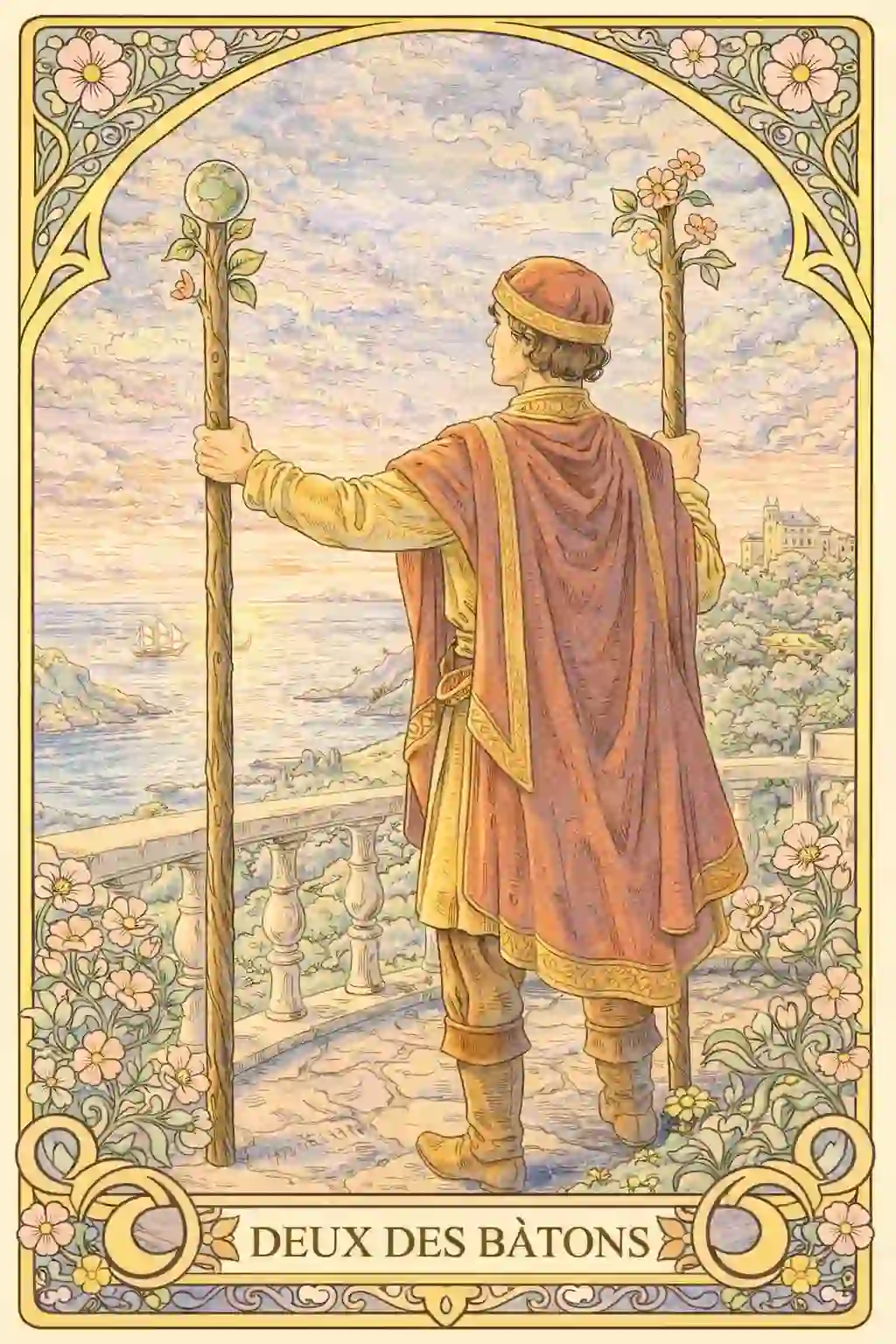 タロットワンド2意味イメージ画像