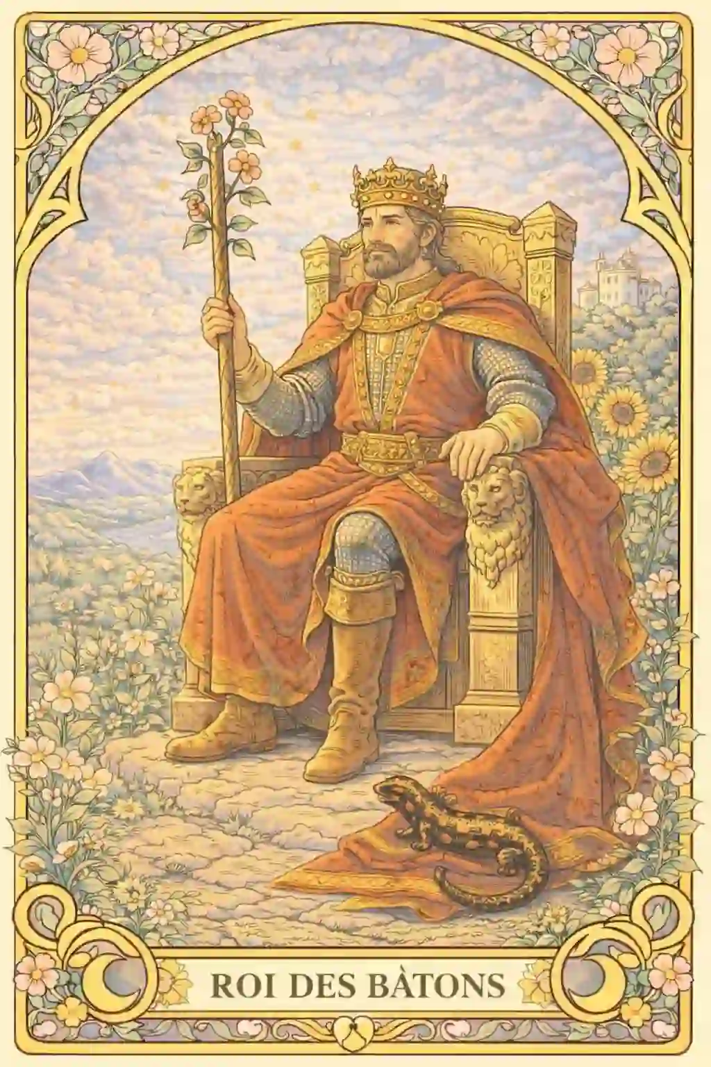 タロットワンドのキング意味イメージ画像