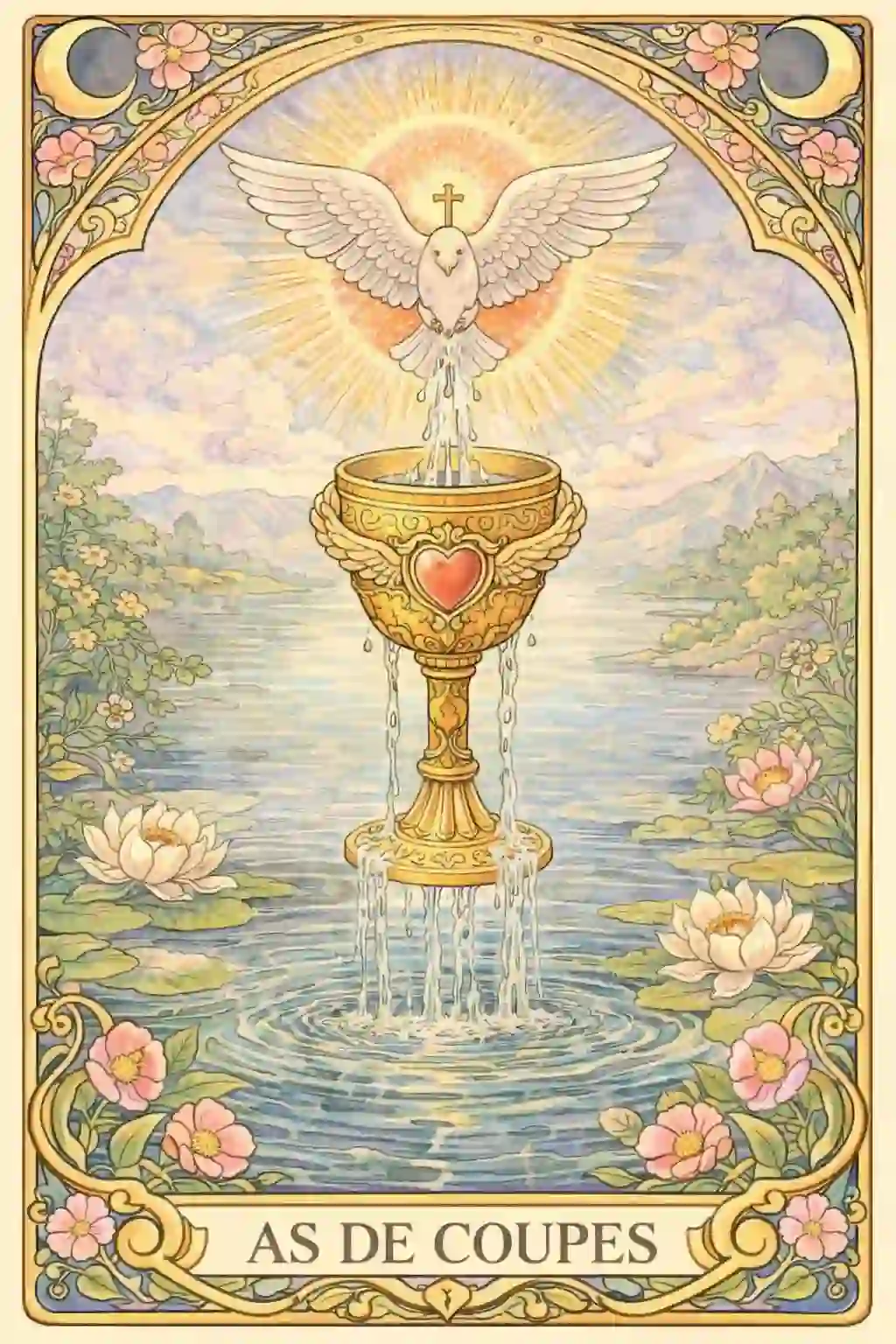 タロットカップの1(エース)意味イメージ画像