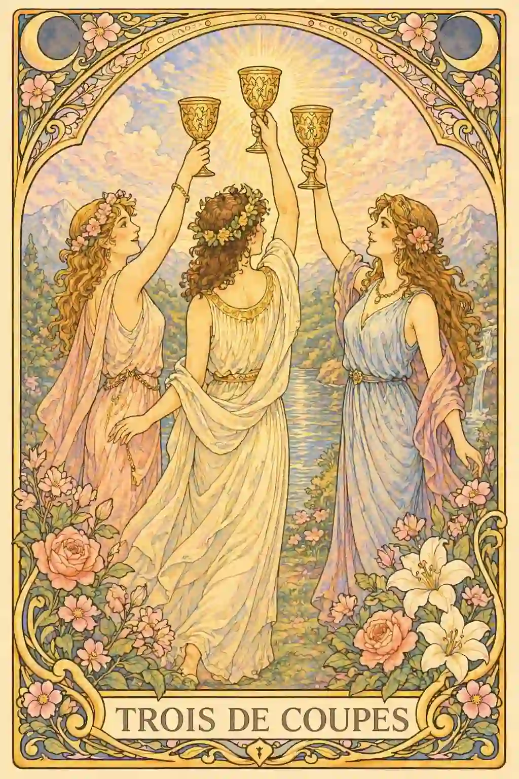 タロットカップの3意味イメージ画像