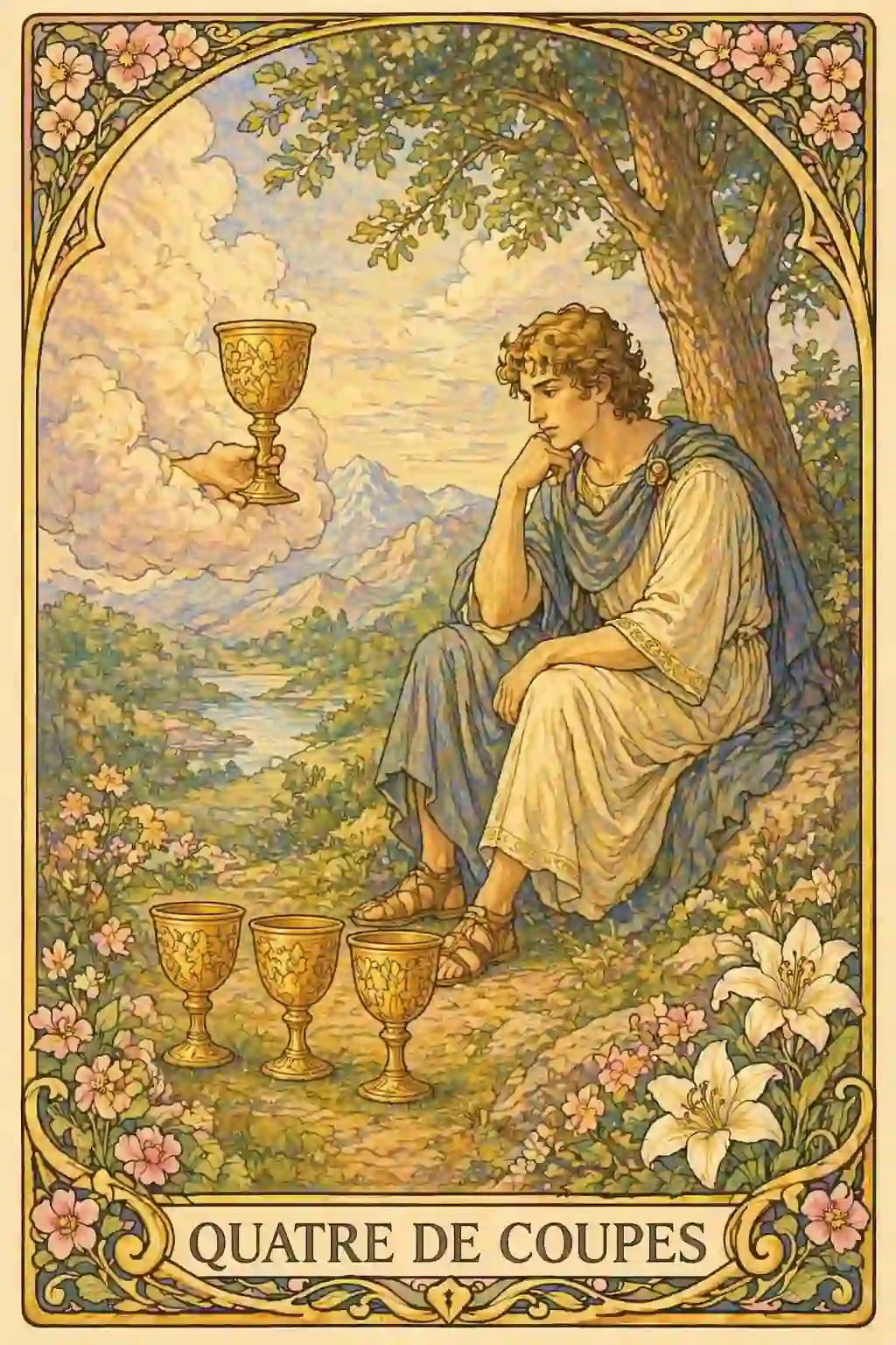 タロットカップの4イメージ画像