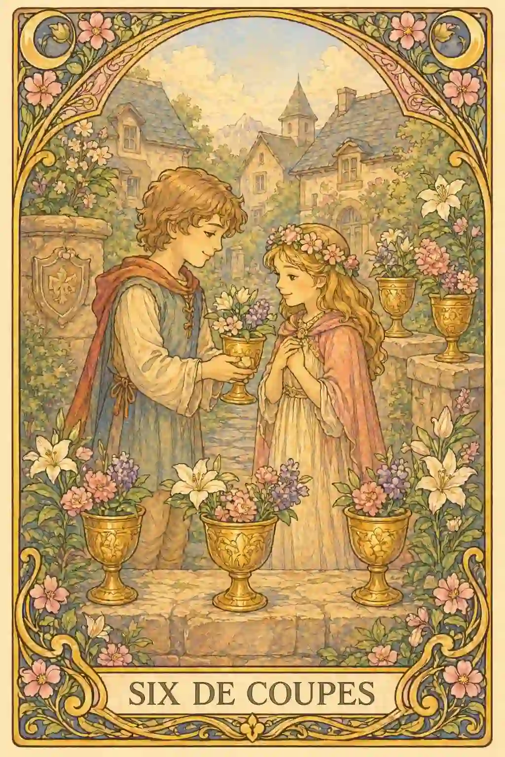 タロットカップの6イメージ画像